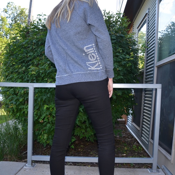 Grey Calvin Klein Performance Sweatshirt - Picture 2 of 5